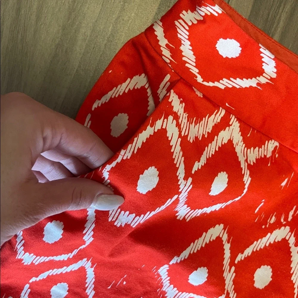 The Limited Orange and White Drew Fit  Women's Shorts - Picture 5 of 11